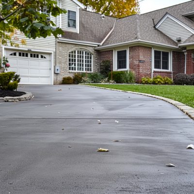 smooth concrete driveway in des moines iowa